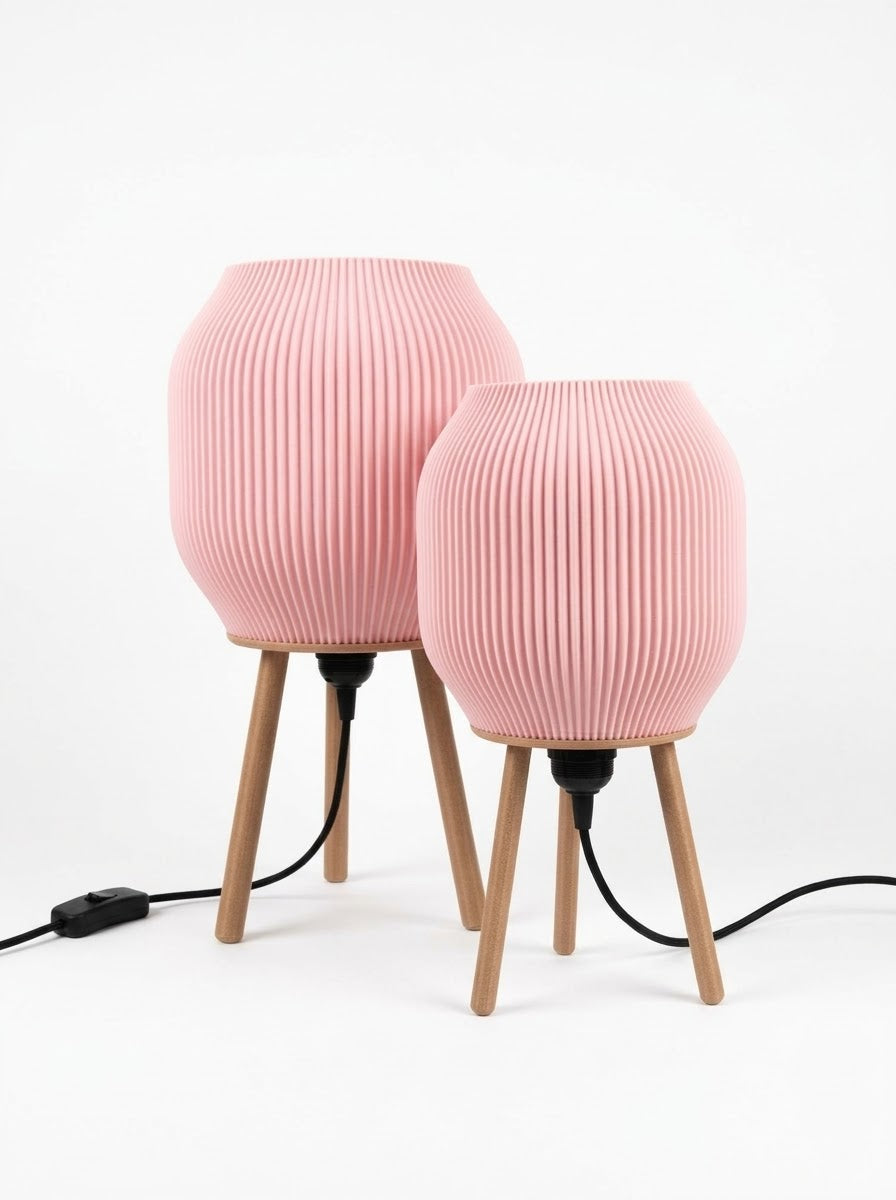 Lampe Tripod Rose