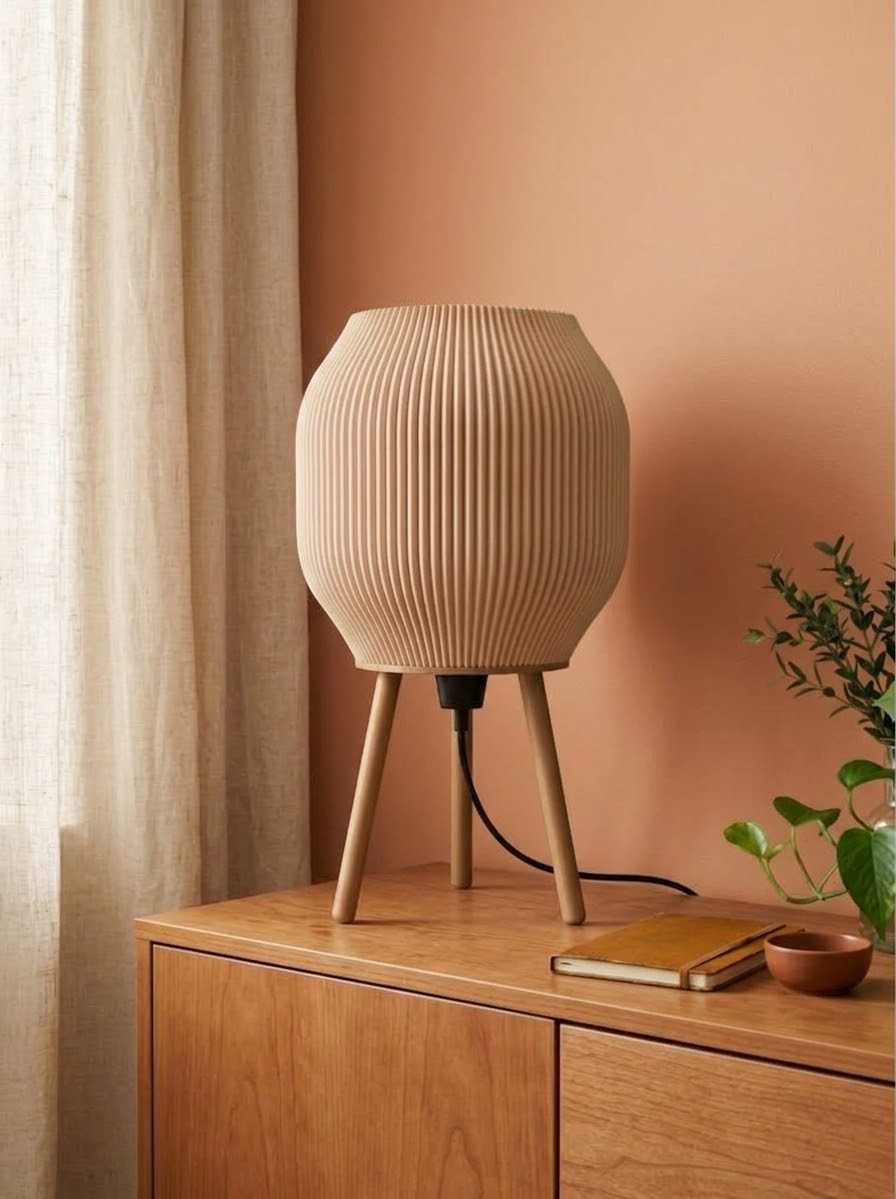 Lampe Tripod Beige