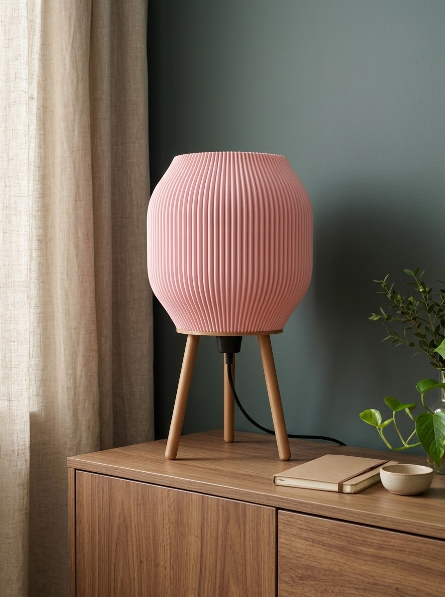 Lampe Tripod Rose
