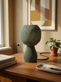 Lampe design verte en PLA biosourcé imprimée en 3D à Douai