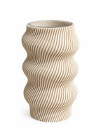 Vase décoratif imprimé en 3D, coloris beige, Luciole.