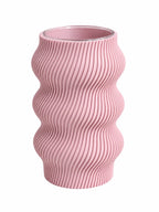 Vase design imprimé en 3D, coloris rose, Luciole.